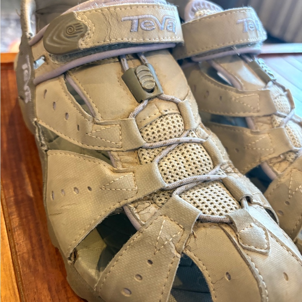 Teva Women's Beige Deacon Mermaid Sport Sandals - Picture 3 of 7